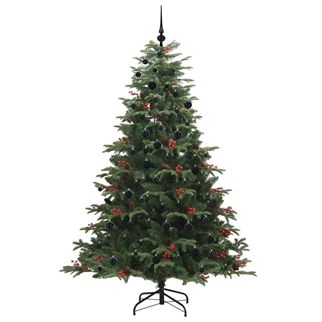 Umělý Vánoční Stromeček Zelená 210 Cm Pvc, Kov A Plast