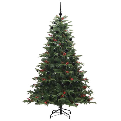 Umělý Vánoční Stromeček Zelená 210 Cm Pvc, Kov A Plast