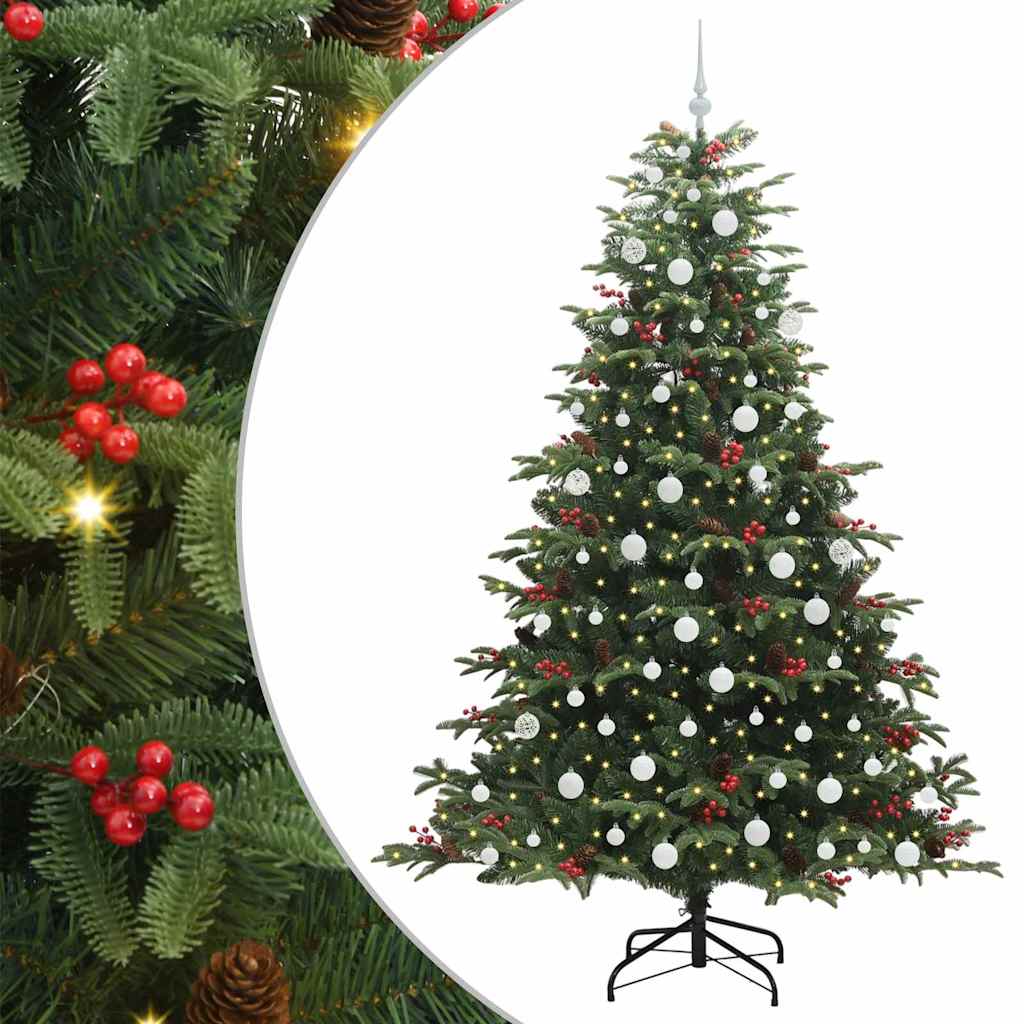 Umělý Vánoční Stromeček Zelená 210 Cm Pvc, Kov A Plast