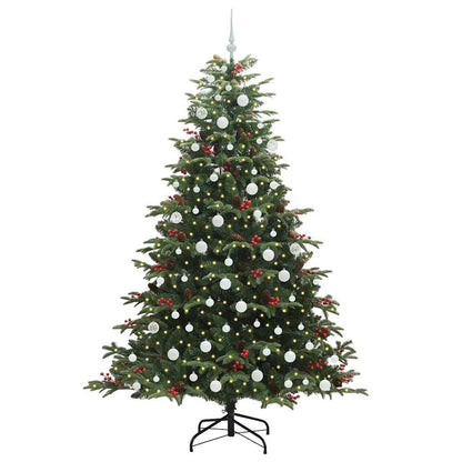 Umělý Vánoční Stromeček Zelená 210 Cm Pvc, Kov A Plast