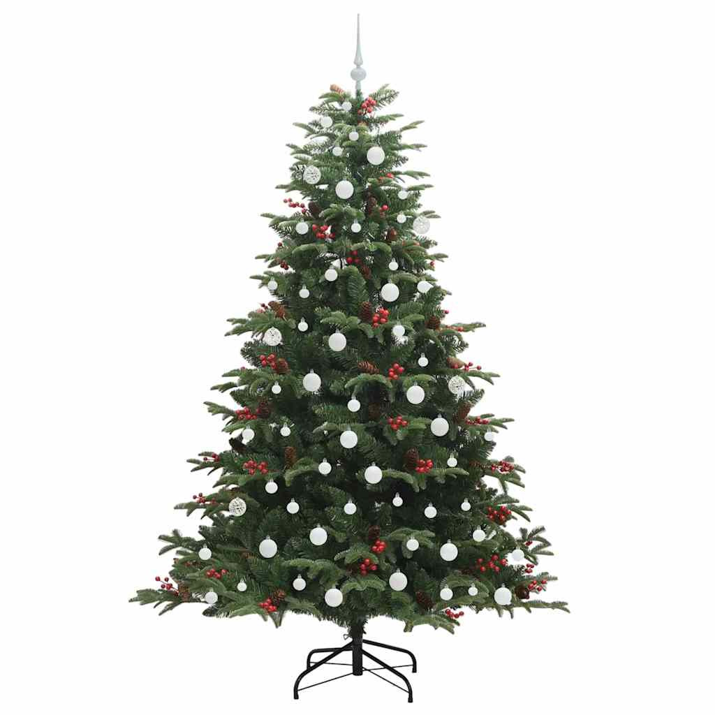 Umělý Vánoční Stromeček Zelená 210 Cm Pvc, Kov A Plast
