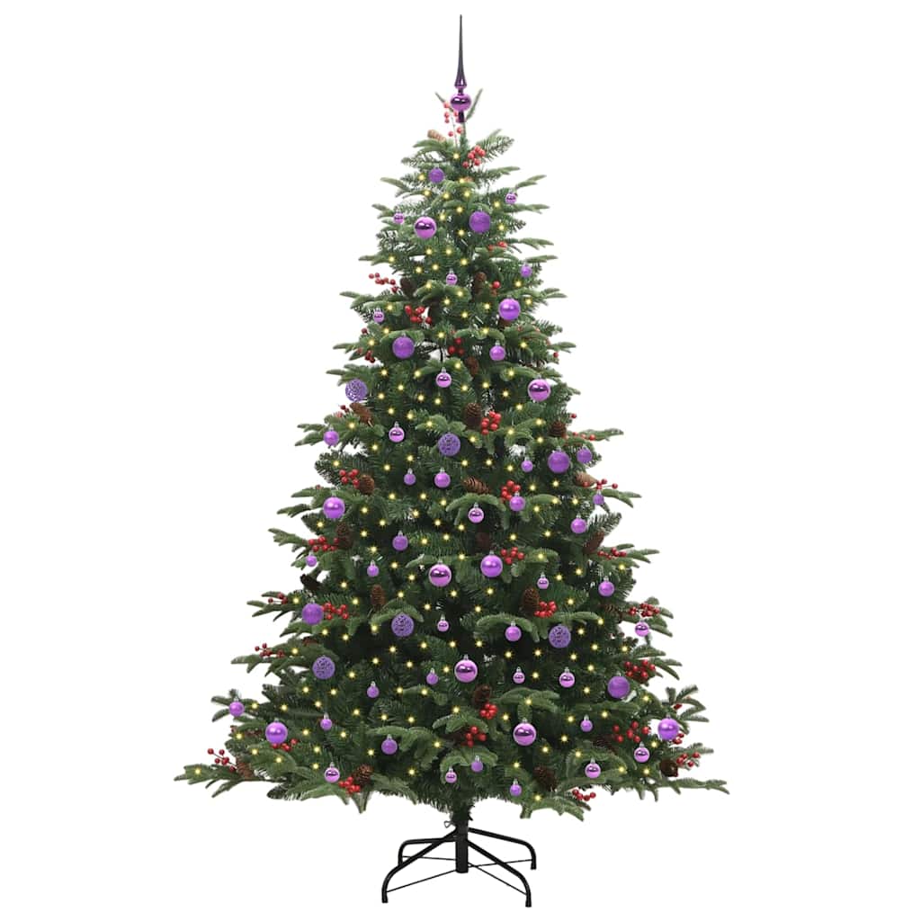 Umělý Vánoční Stromeček Zelená 210 Cm Pvc, Kov A Plast