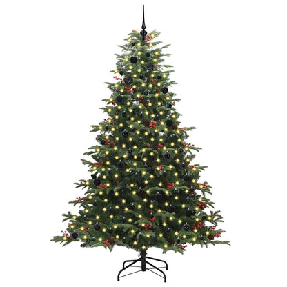 Umělý Vánoční Stromeček Zelená 240 Cm Pvc, Kov A Plast