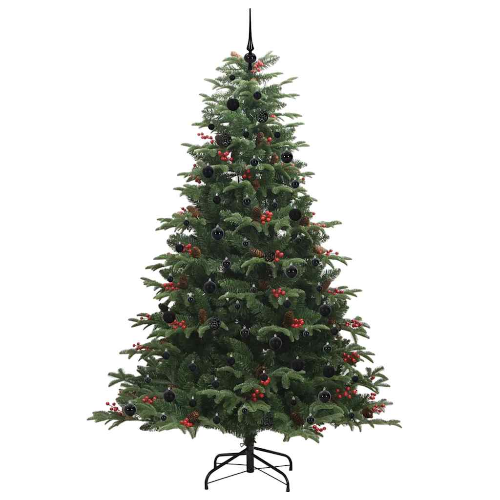 Umělý Vánoční Stromeček Zelená 240 Cm Pvc, Kov A Plast