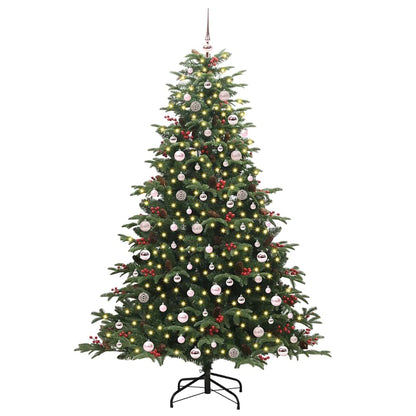 Umělý Vánoční Stromeček Zelená 240 Cm Pvc, Kov A Plast
