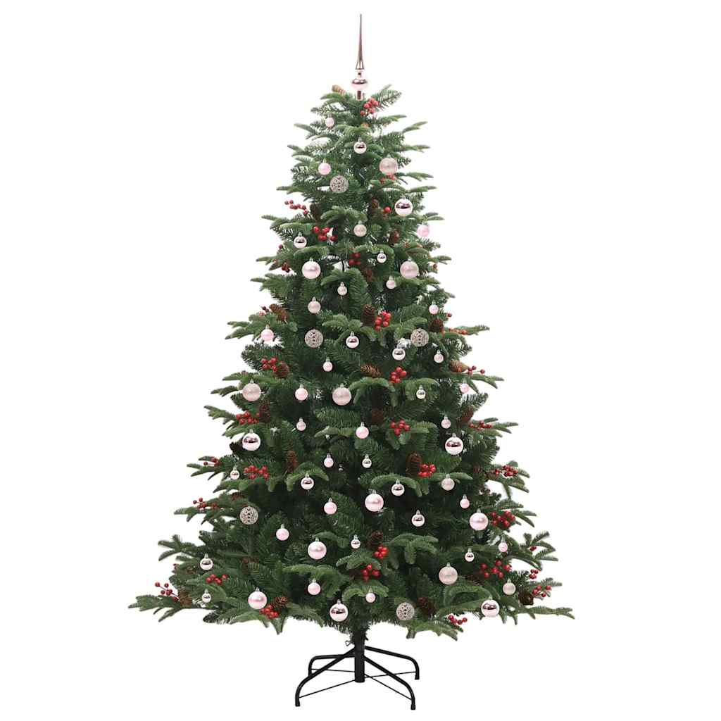 Umělý Vánoční Stromeček Zelená 240 Cm Pvc, Kov A Plast