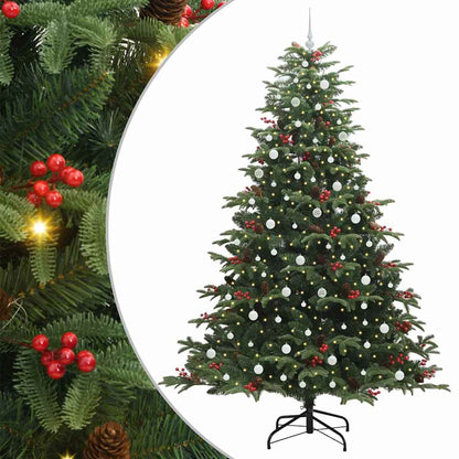 Umělý Vánoční Stromeček Zelená 240 Cm Pvc, Kov A Plast