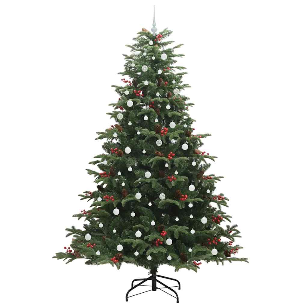 Umělý Vánoční Stromeček Zelená 240 Cm Pvc, Kov A Plast