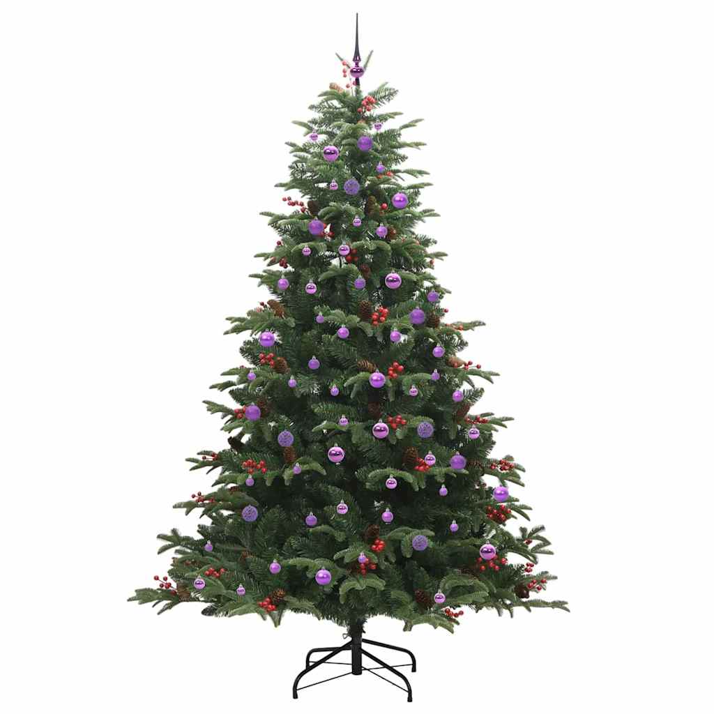 Umělý Vánoční Stromeček Zelená 240 Cm Pvc, Kov A Plast