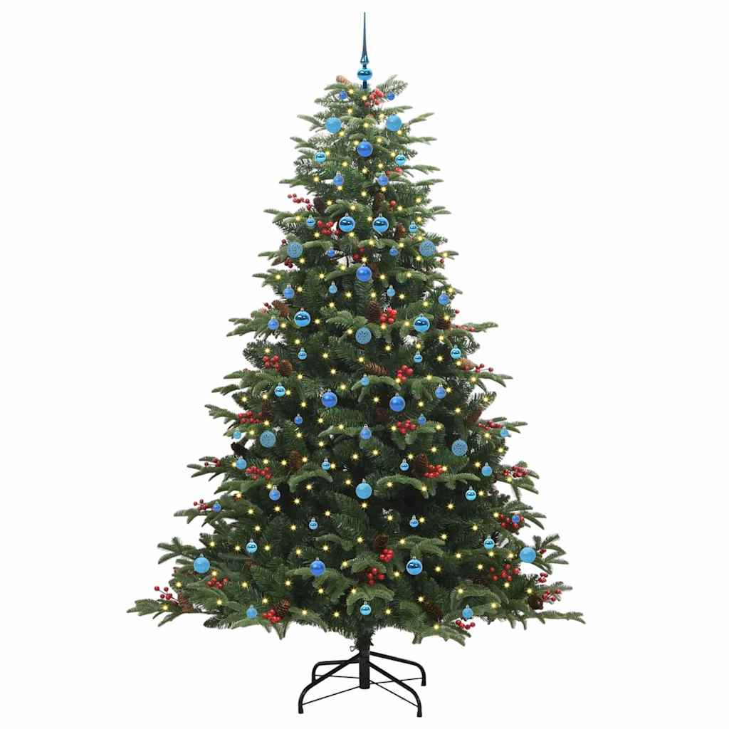 Umělý Vánoční Stromeček Zelená 240 Cm Pvc, Kov A Plast