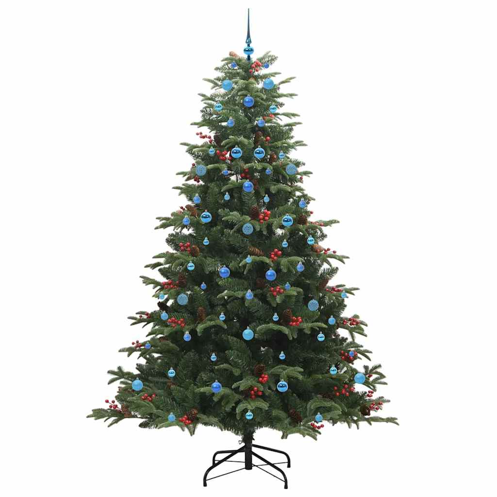 Umělý Vánoční Stromeček Zelená 240 Cm Pvc, Kov A Plast