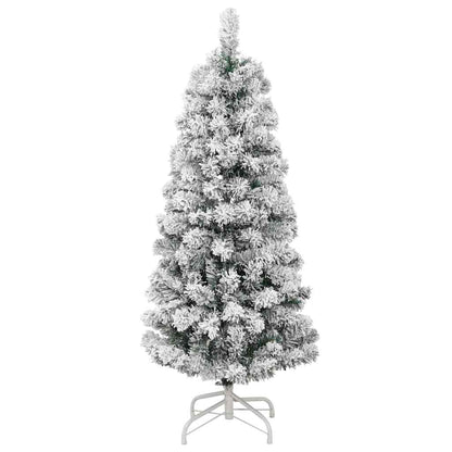 Umělý Skládací Vánoční Strom Zelená A Bílá 120 Cm
