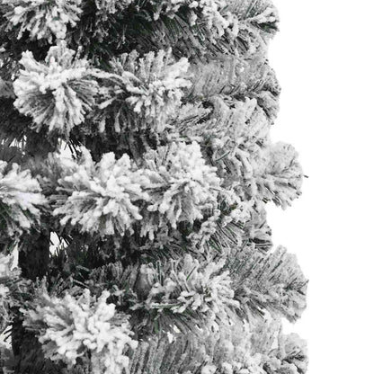 Umělý Skládací Vánoční Strom Zelená A Bílá 150 Cm