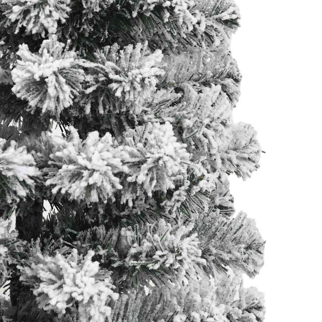 Umělý Skládací Vánoční Strom Zelená A Bílá 150 Cm