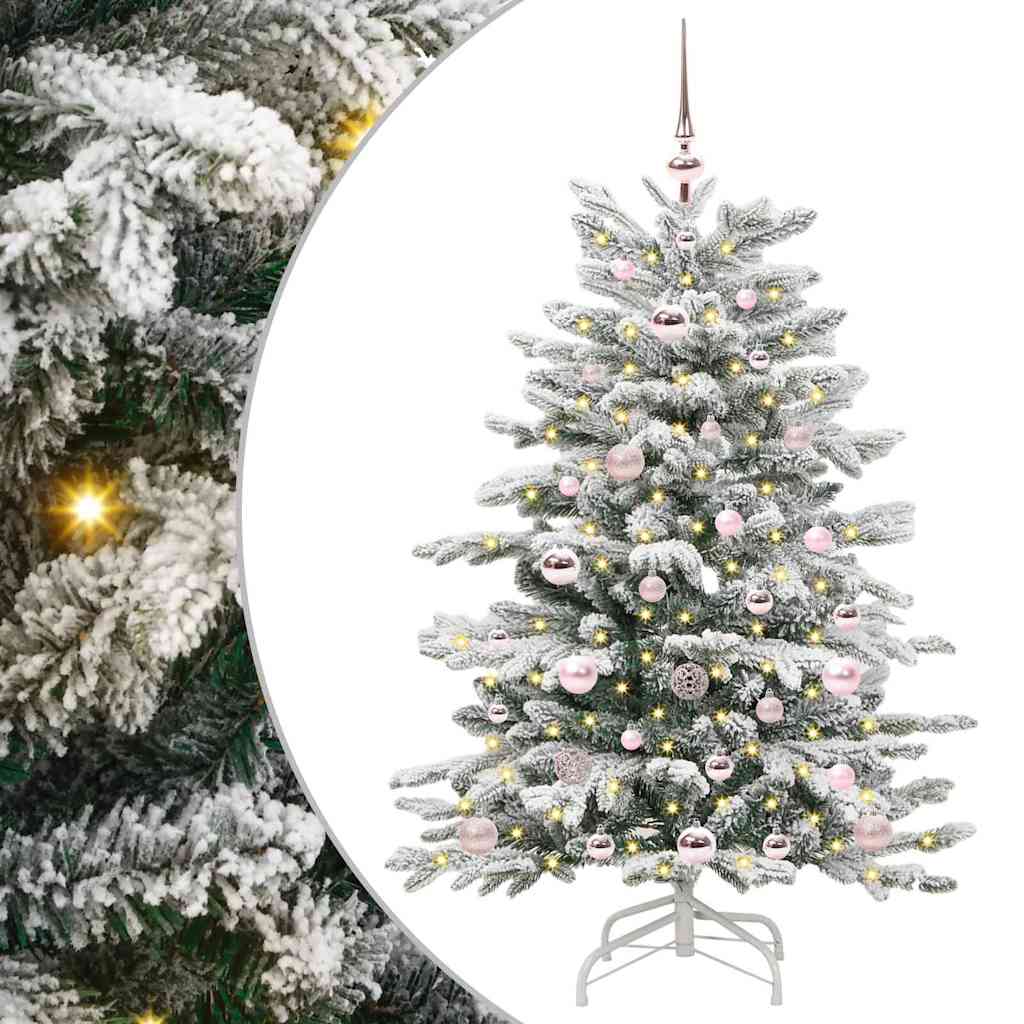 Umělý Skládací Vánoční Strom Bílá 120 Cm Pe A Pvc