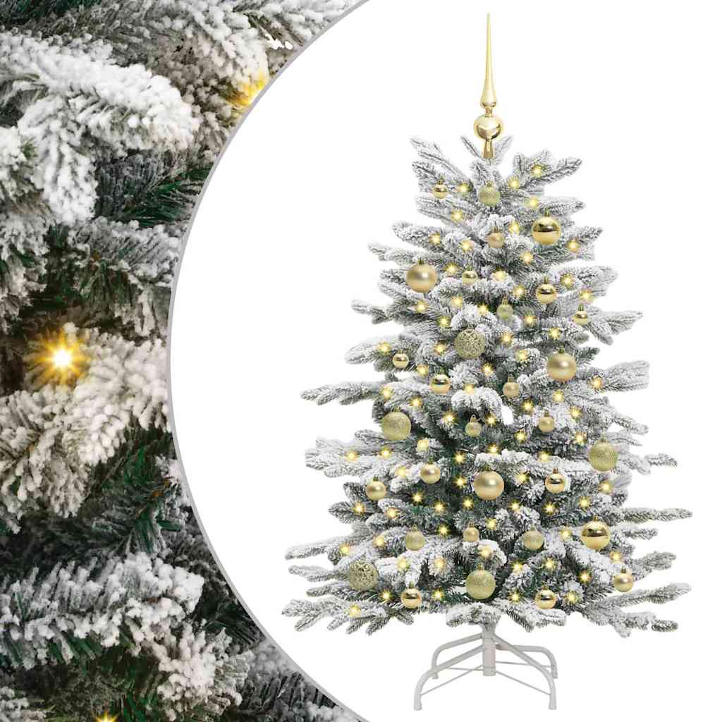 Umělý Skládací Vánoční Strom Bílá 120 Cm Pe A Pvc