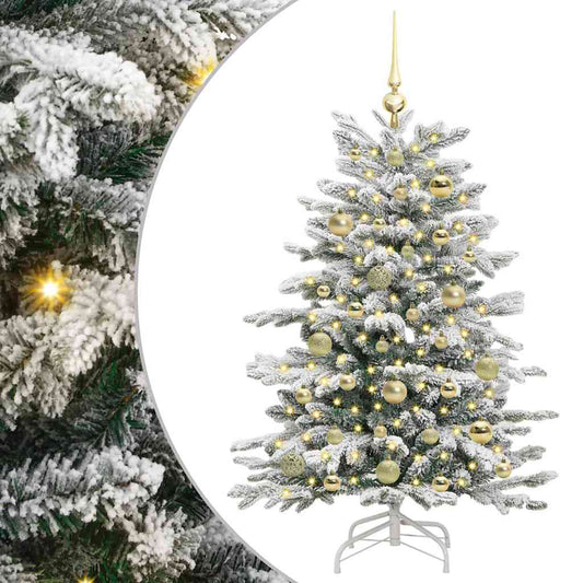 Umělý Skládací Vánoční Strom Bílá 120 Cm Pe A Pvc