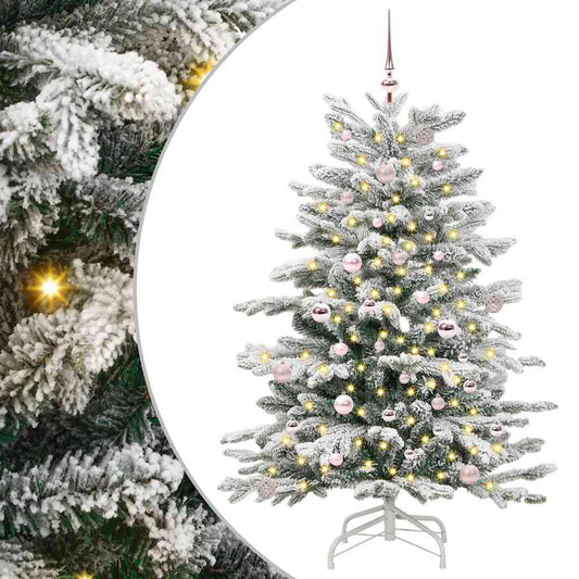Umělý Skládací Vánoční Strom Bílá 150 Cm Pe A Pvc