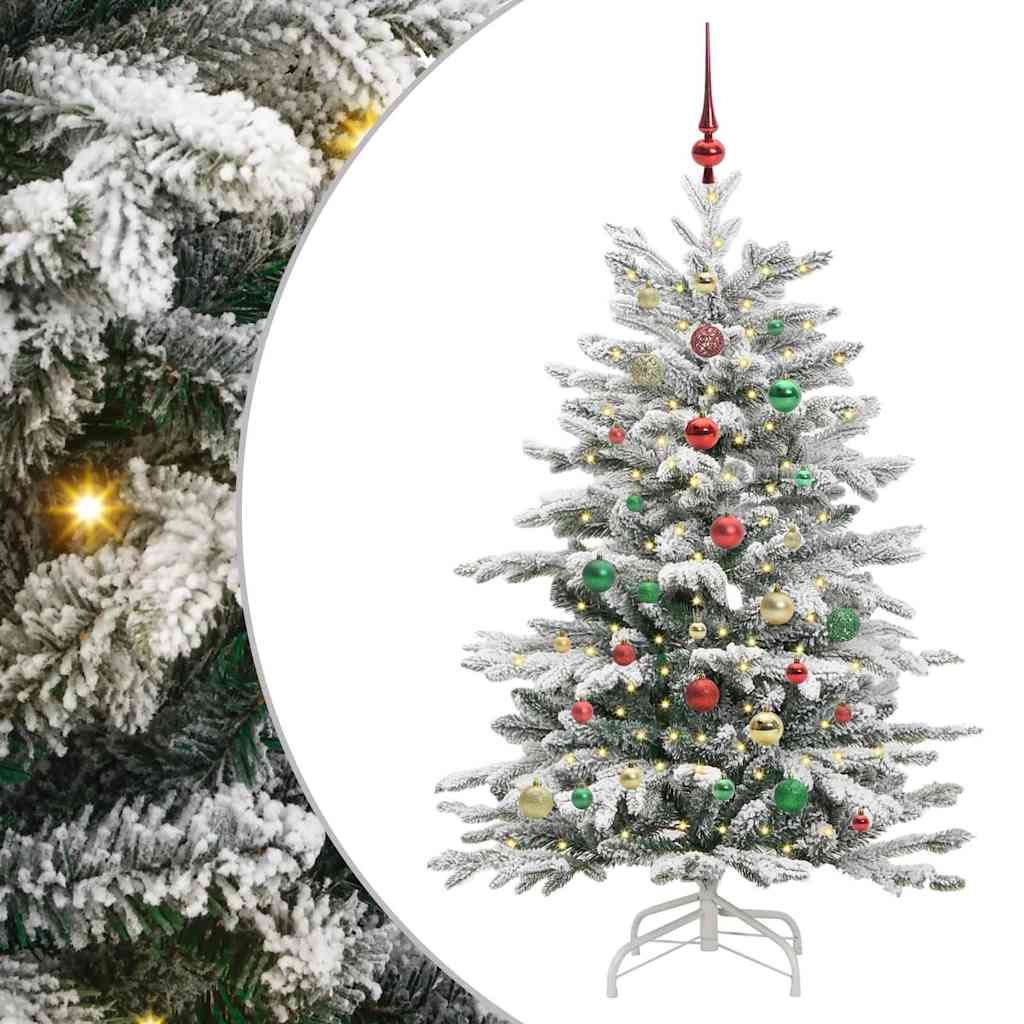 Umělý Skládací Vánoční Strom Bílá 150 Cm Pe A Pvc