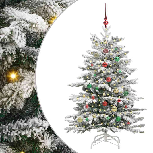 Umělý Skládací Vánoční Strom Bílá 150 Cm Pe A Pvc