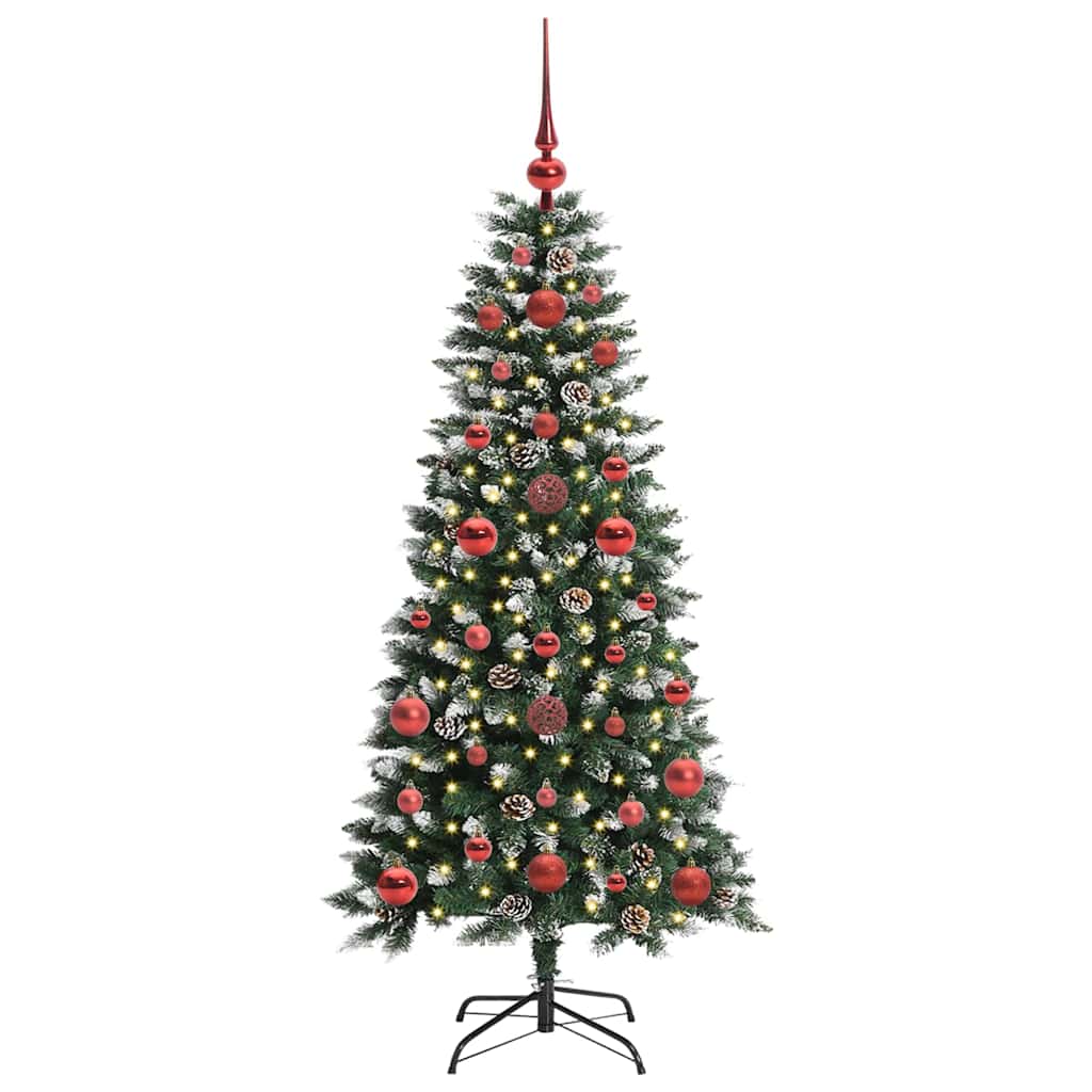 Umělý Vánoční Stromeček Zelená 120 Cm Pvc, Plast A Ocel