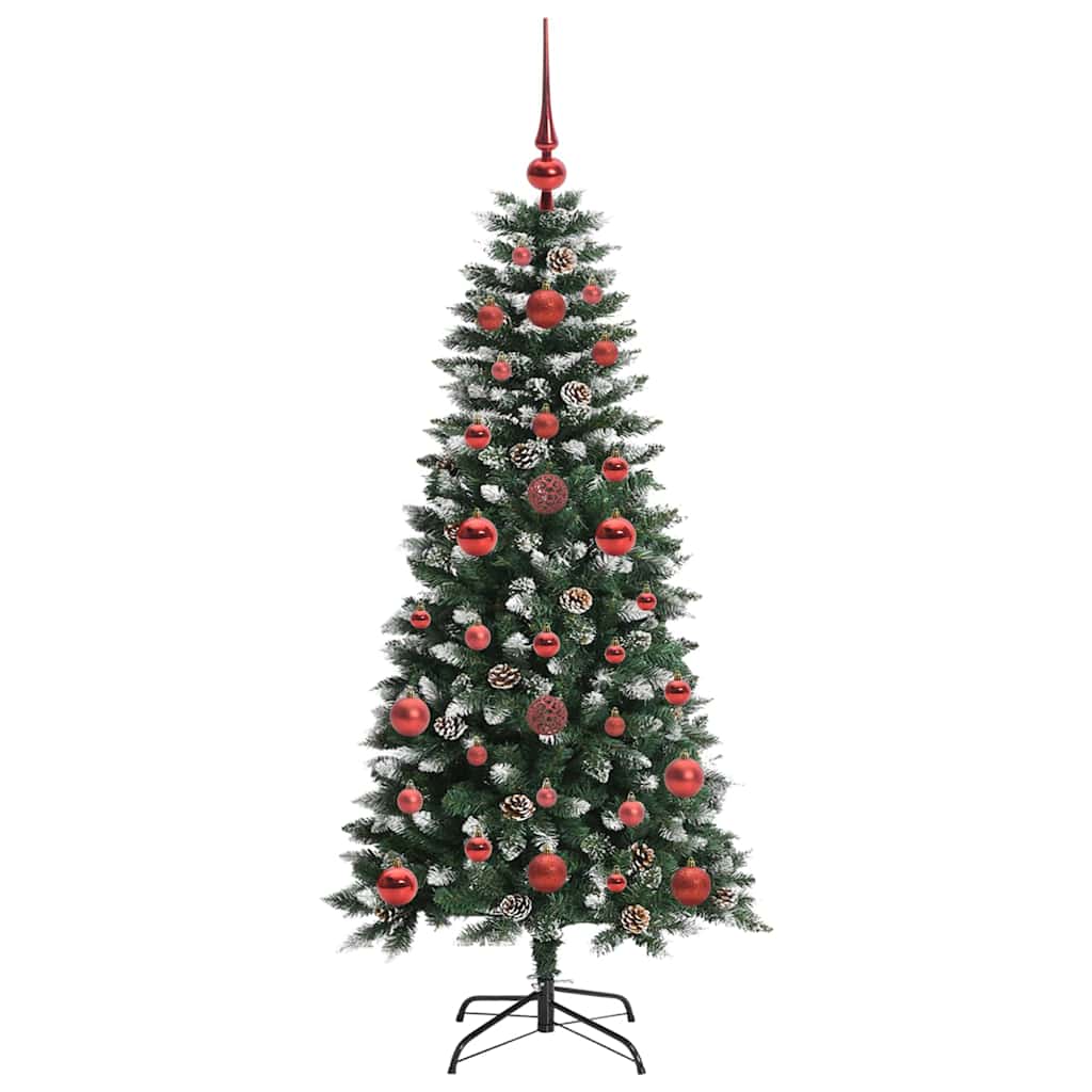Umělý Vánoční Stromeček Zelená 120 Cm Pvc, Plast A Ocel