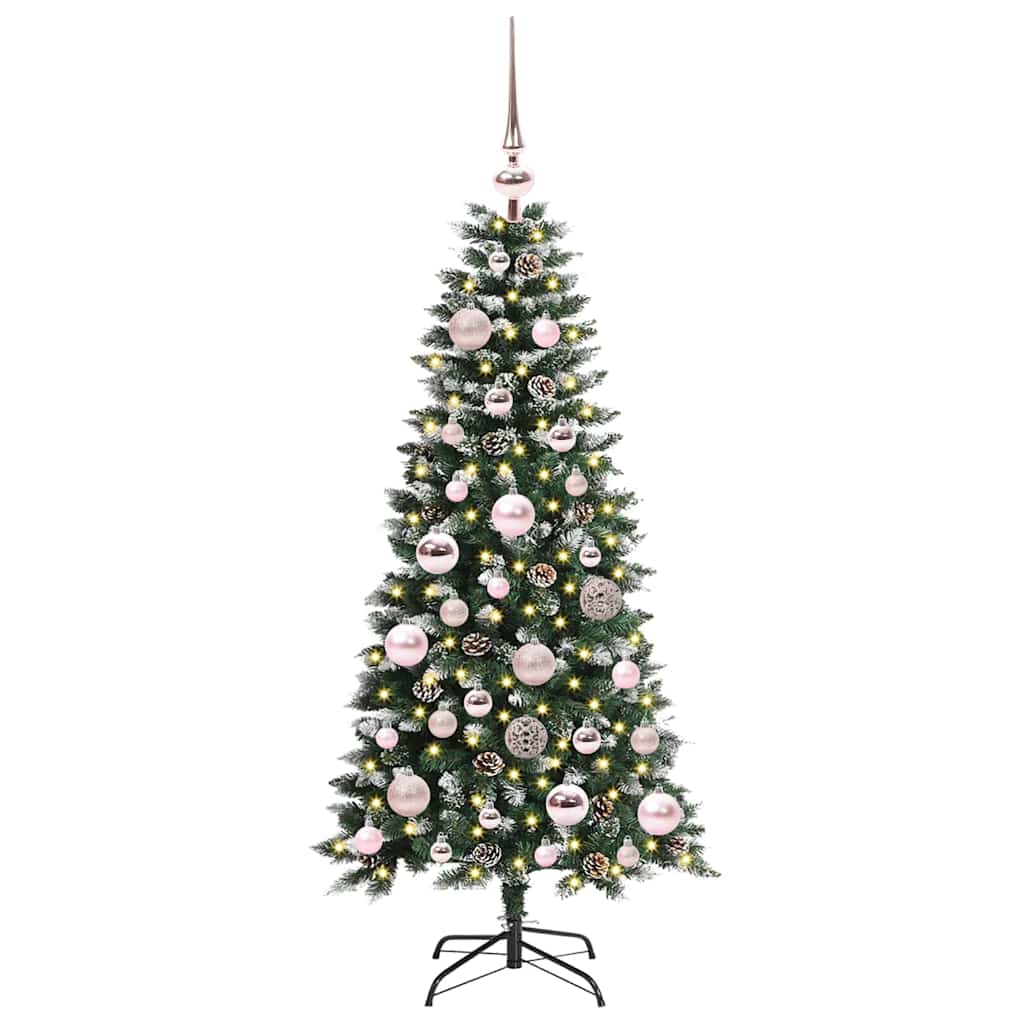Umělý Vánoční Stromeček Zelená 120 Cm Pvc, Plast A Ocel