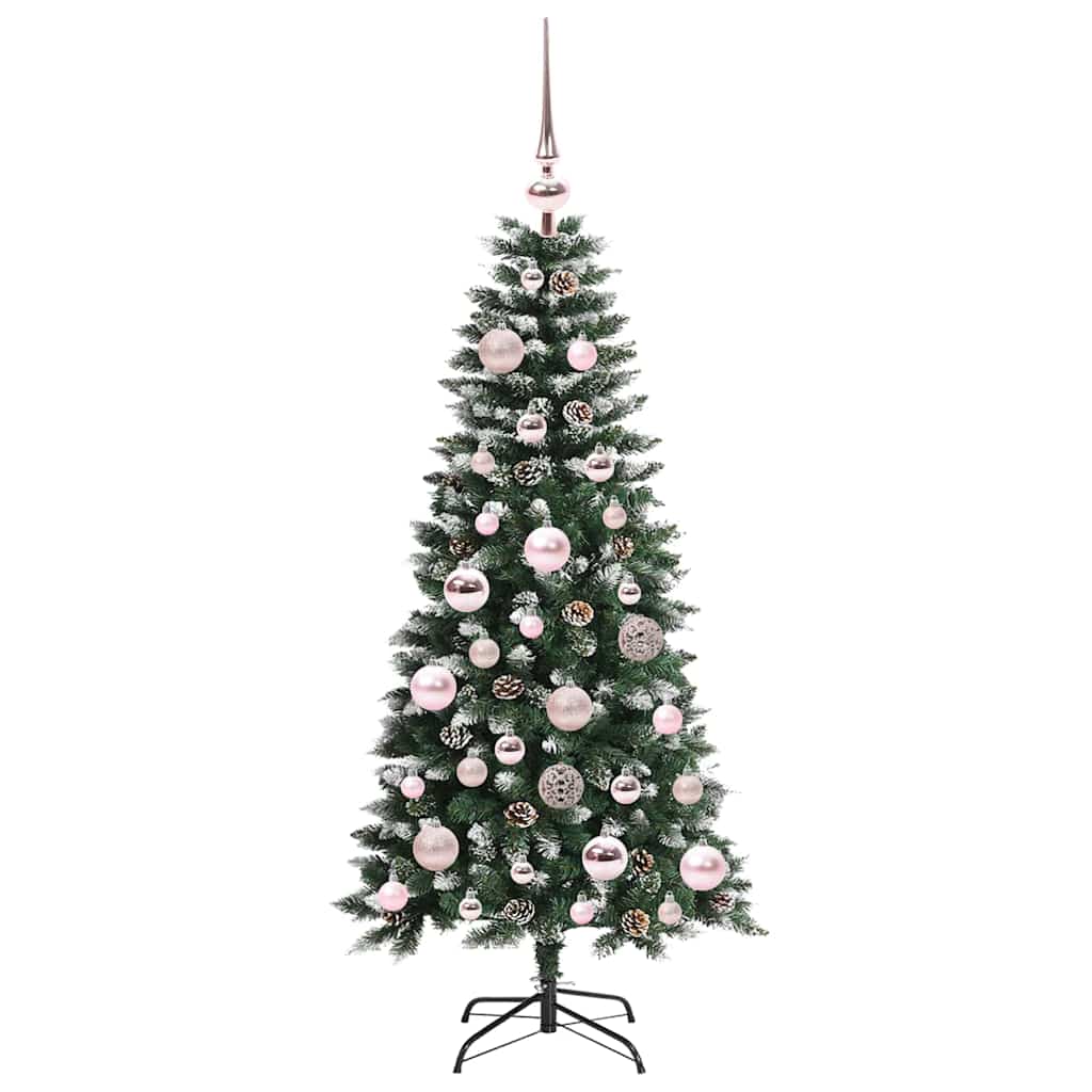 Umělý Vánoční Stromeček Zelená 120 Cm Pvc, Plast A Ocel