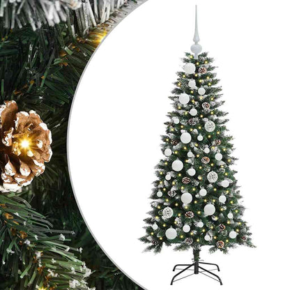 Umělý Vánoční Stromeček Zelená 120 Cm Pvc, Plast A Ocel