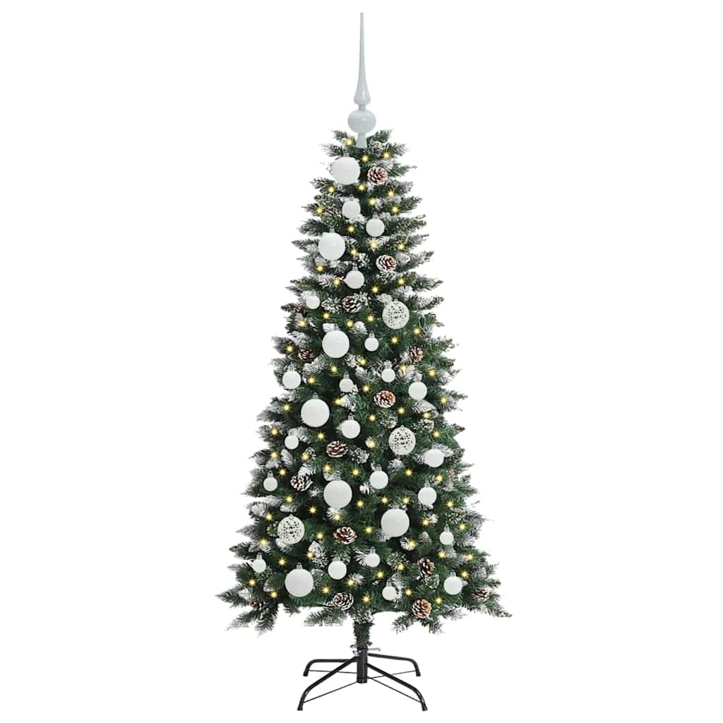 Umělý Vánoční Stromeček Zelená 120 Cm Pvc, Plast A Ocel