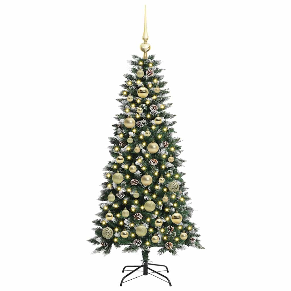 Umělý Vánoční Stromeček Zelená 120 Cm Pvc, Plast A Ocel