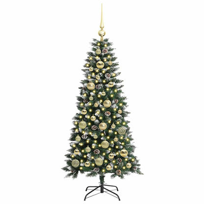 Umělý Vánoční Stromeček Zelená 120 Cm Pvc, Plast A Ocel