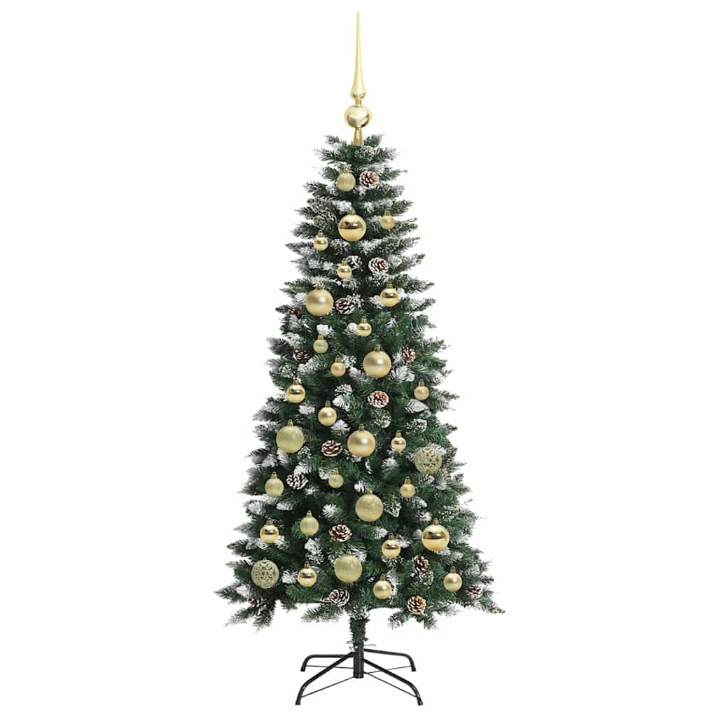 Umělý Vánoční Stromeček Zelená 120 Cm Pvc, Plast A Ocel