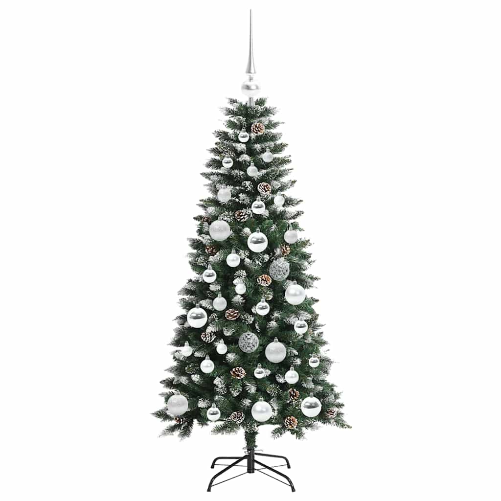 Umělý Vánoční Stromeček Zelená 120 Cm Pvc, Plast A Ocel