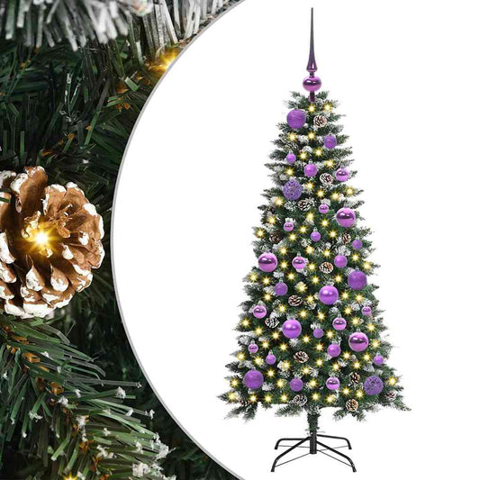 Umělý Vánoční Stromeček Zelená 120 Cm Pvc, Plast A Ocel