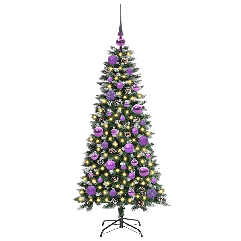 Umělý Vánoční Stromeček Zelená 120 Cm Pvc, Plast A Ocel