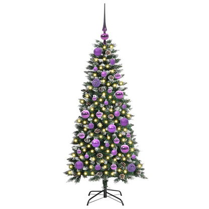 Umělý Vánoční Stromeček Zelená 120 Cm Pvc, Plast A Ocel
