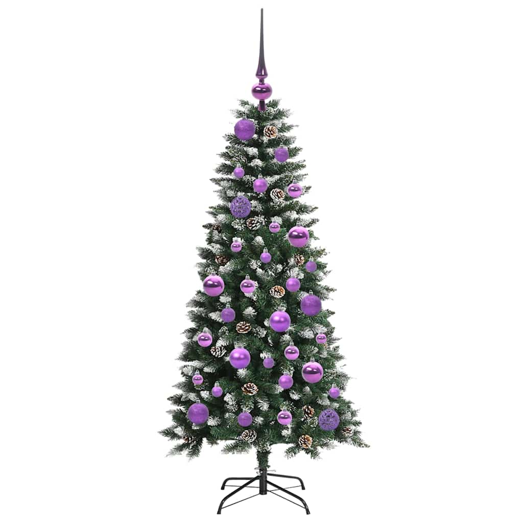 Umělý Vánoční Stromeček Zelená 120 Cm Pvc, Plast A Ocel