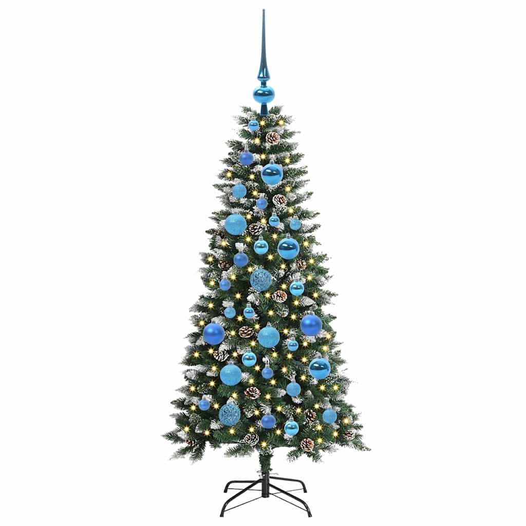 Umělý Vánoční Stromeček Zelená 120 Cm Pvc, Plast A Ocel