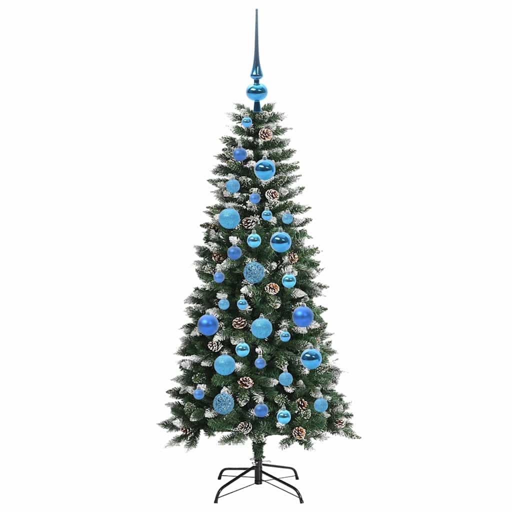 Umělý Vánoční Stromeček Zelená 120 Cm Pvc, Plast A Ocel
