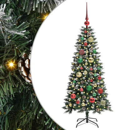 Umělý Vánoční Stromeček Zelená 120 Cm Pvc, Plast A Ocel