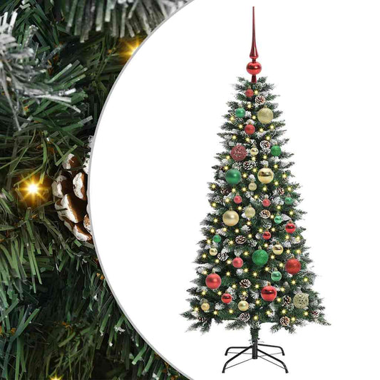 Umělý Vánoční Stromeček Zelená 120 Cm Pvc, Plast A Ocel