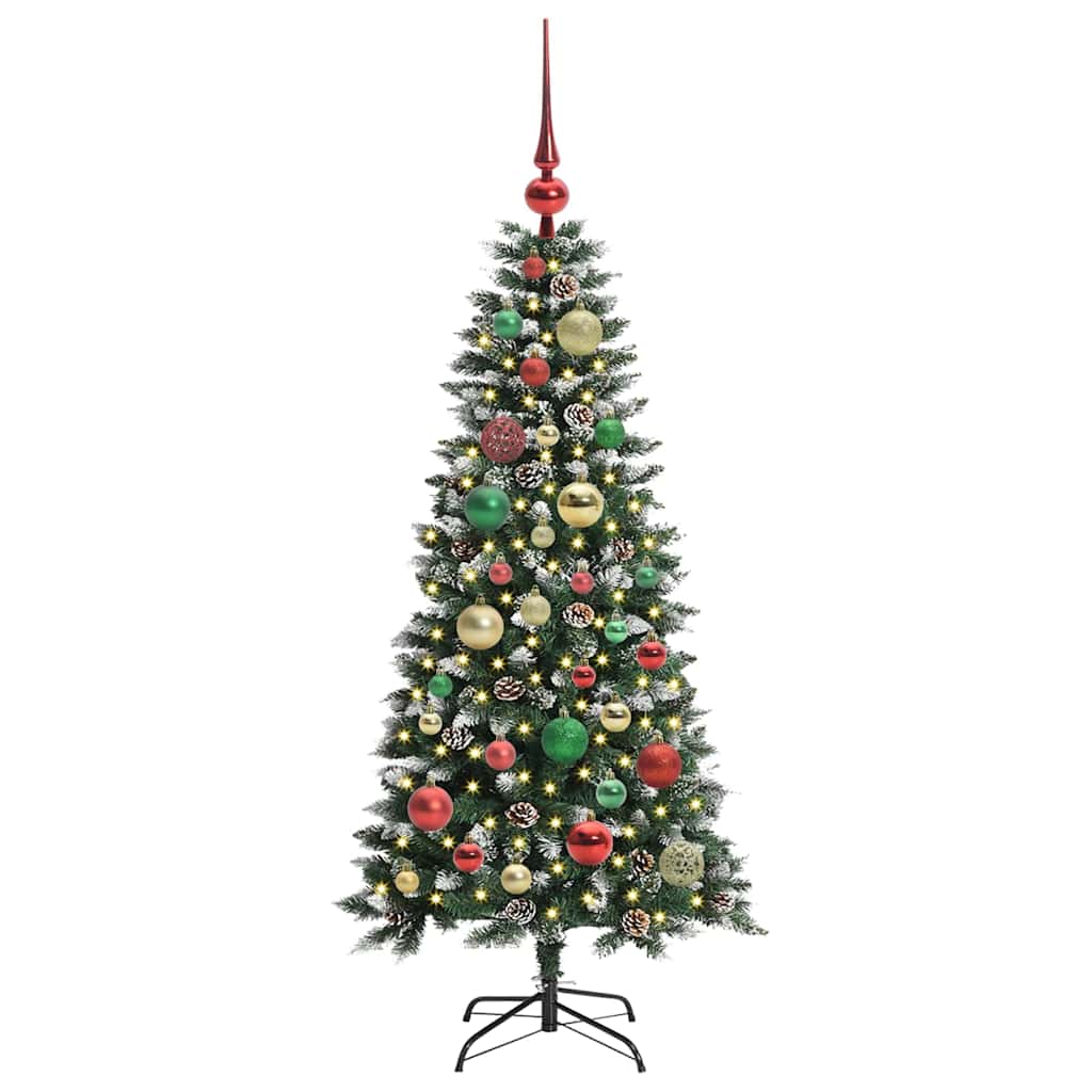 Umělý Vánoční Stromeček Zelená 120 Cm Pvc, Plast A Ocel