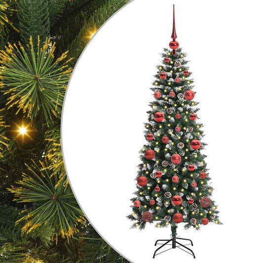 Umělý Vánoční Stromeček Zelená 150 Cm Pvc, Plast A Ocel