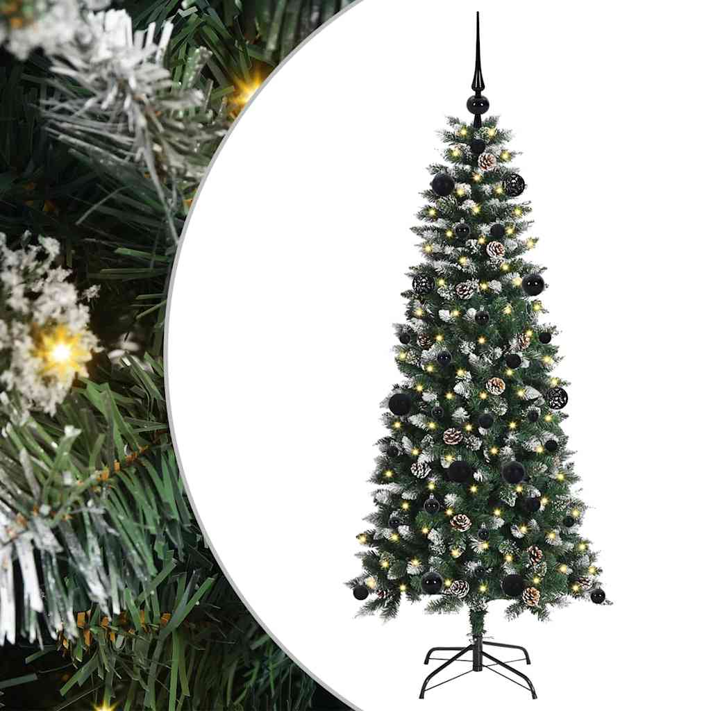Umělý Vánoční Stromeček Zelená 150 Cm Pvc, Plast A Ocel
