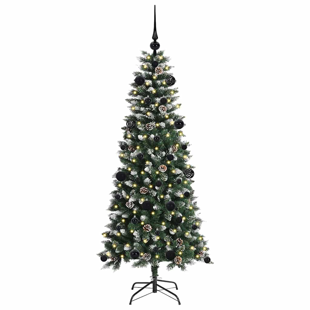Umělý Vánoční Stromeček Zelená 150 Cm Pvc, Plast A Ocel