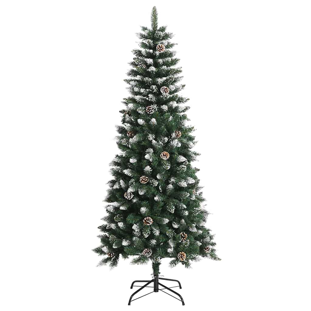 Umělý Vánoční Stromeček Zelená 150 Cm Pvc, Plast A Ocel