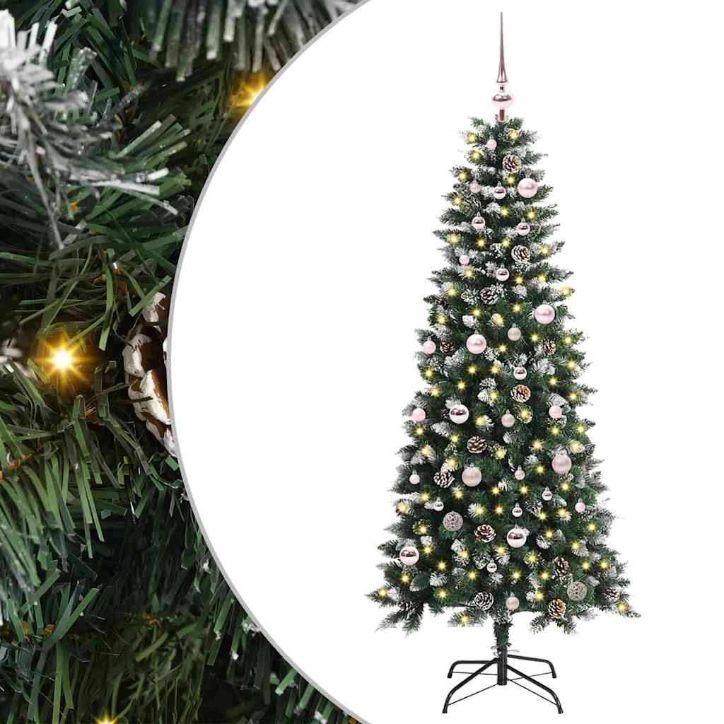 Umělý Vánoční Stromeček Zelená 150 Cm Pvc, Plast A Ocel