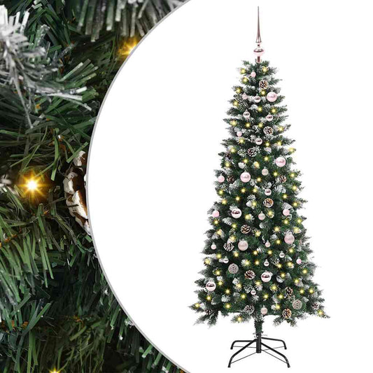 Umělý Vánoční Stromeček Zelená 150 Cm Pvc, Plast A Ocel