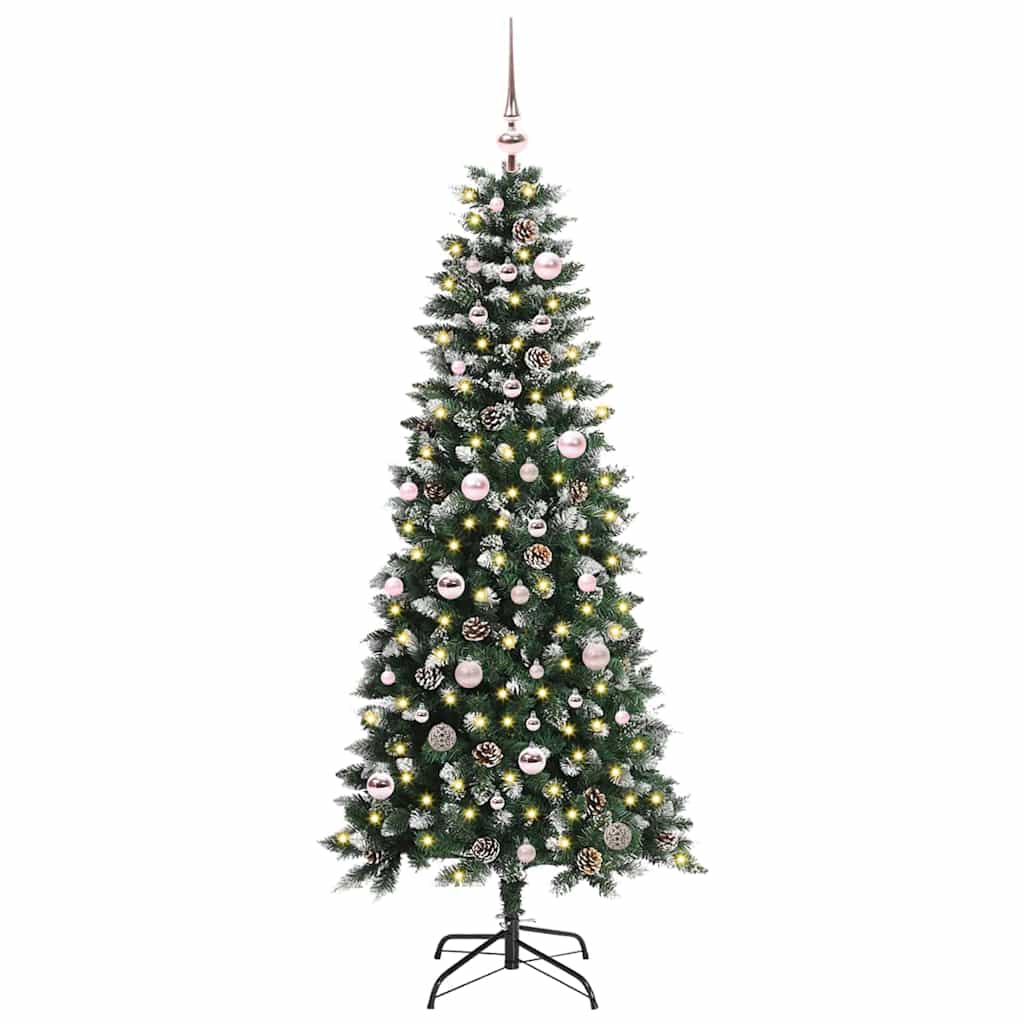 Umělý Vánoční Stromeček Zelená 150 Cm Pvc, Plast A Ocel